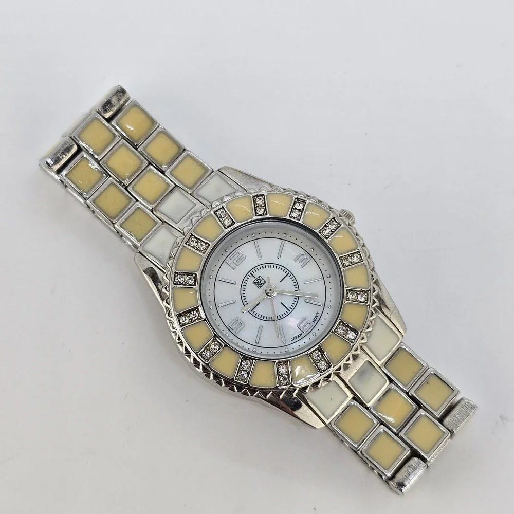 NYC Women's Watch 34MM MOP White Dial Multicolor Metal Bands 5.25